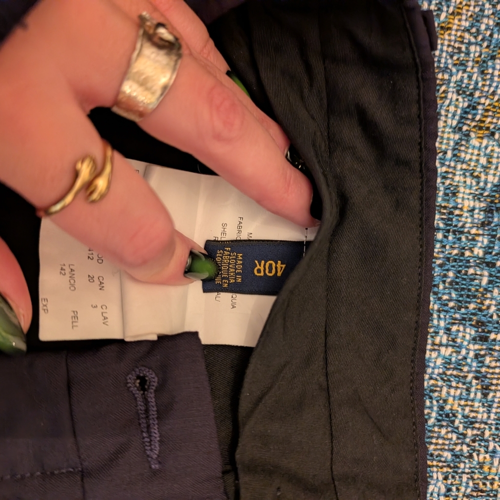 Ralph Lauren Men's Dark Blue Chinos - Picture 3 of 5